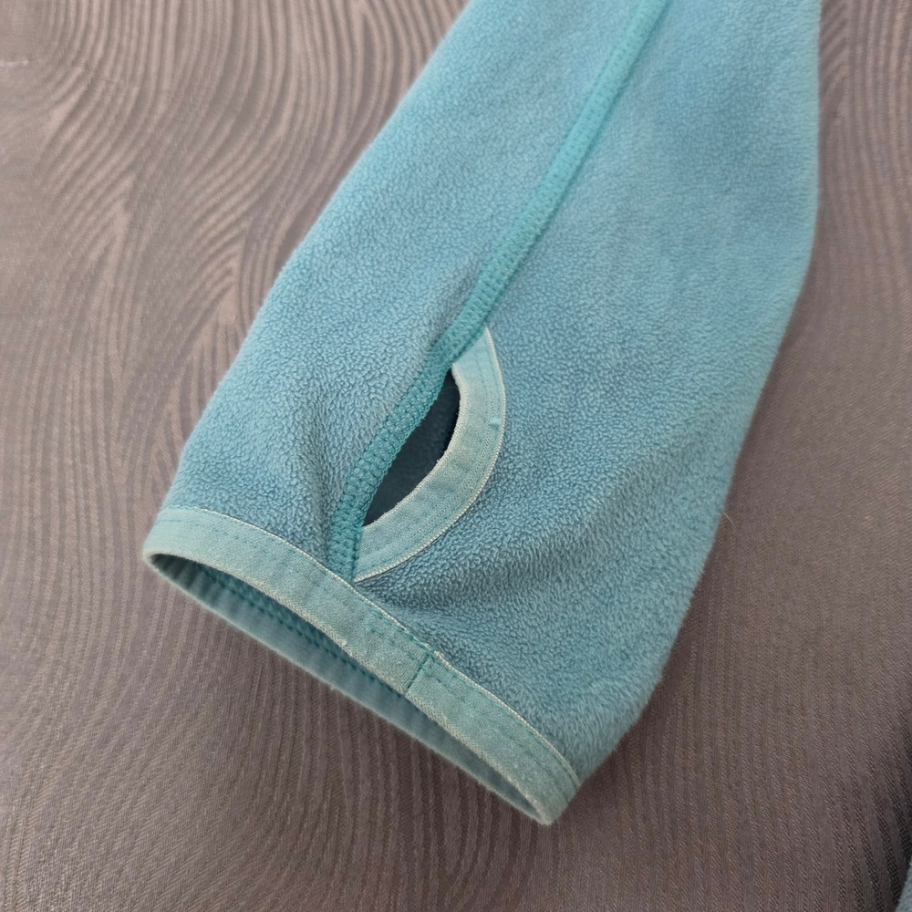 The North Face TKA 100 Fleece Hoodie Womens XL Blue Excellent Thumbholes Zip Up - Picture 6 of 14
